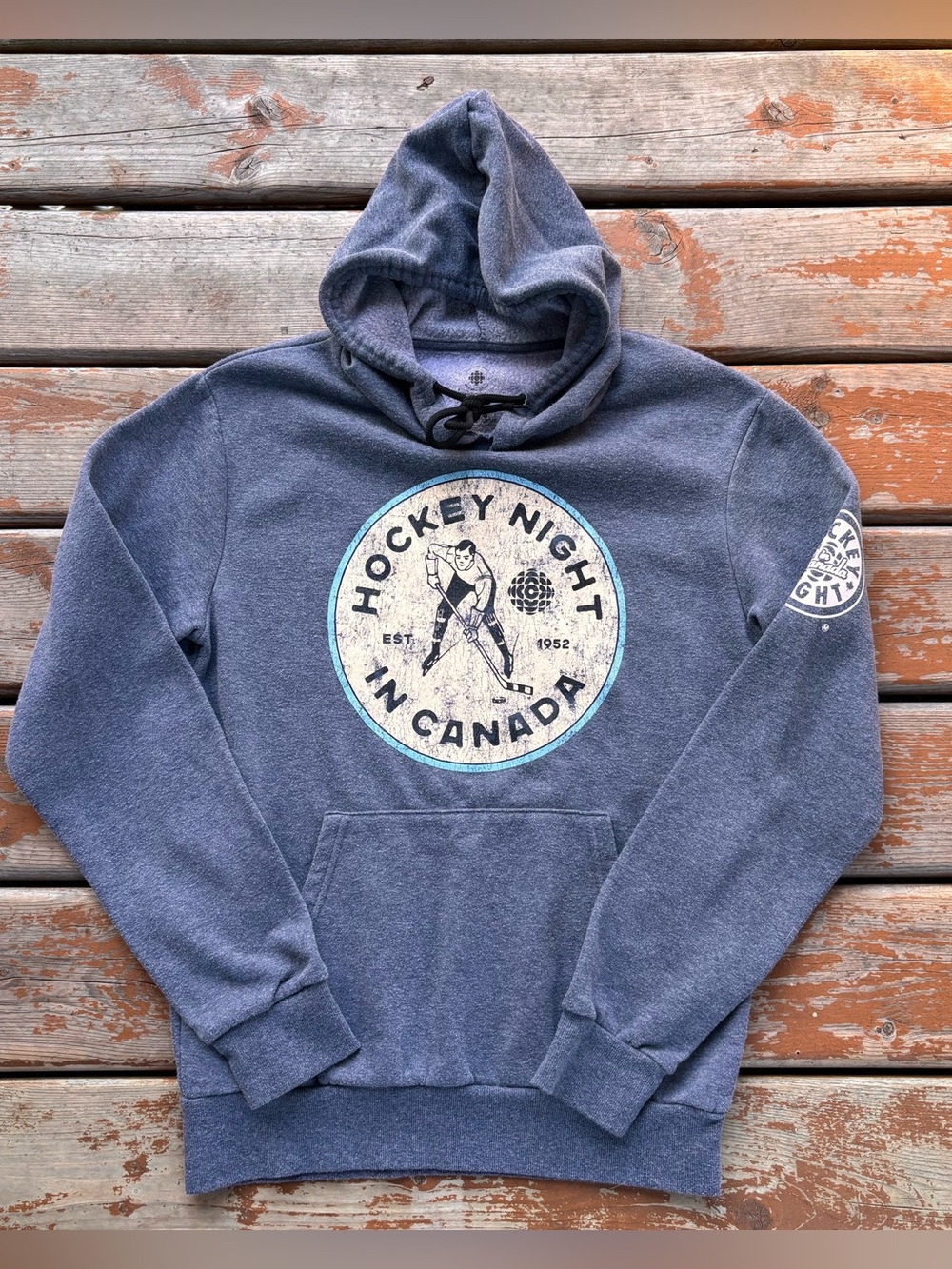 CBC Hockey Night in Canada Blue Pullover Hoodie - Size Medium